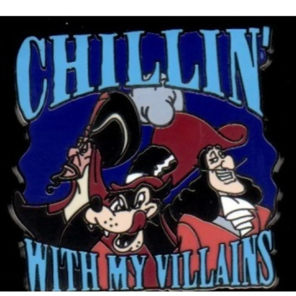 Disney Pin Chillin' With My Villains Jafar Big Bad Wolf Captain‎ Hook 118082
